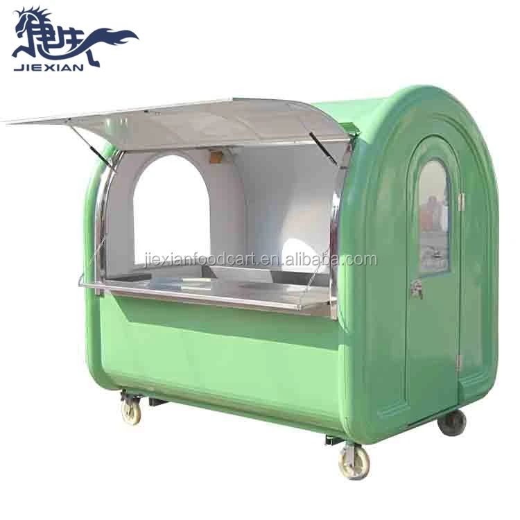 JX-FR220A Shanghai Jiexian popular outdoor breakfast mobile cart crepe food kiosk for sale