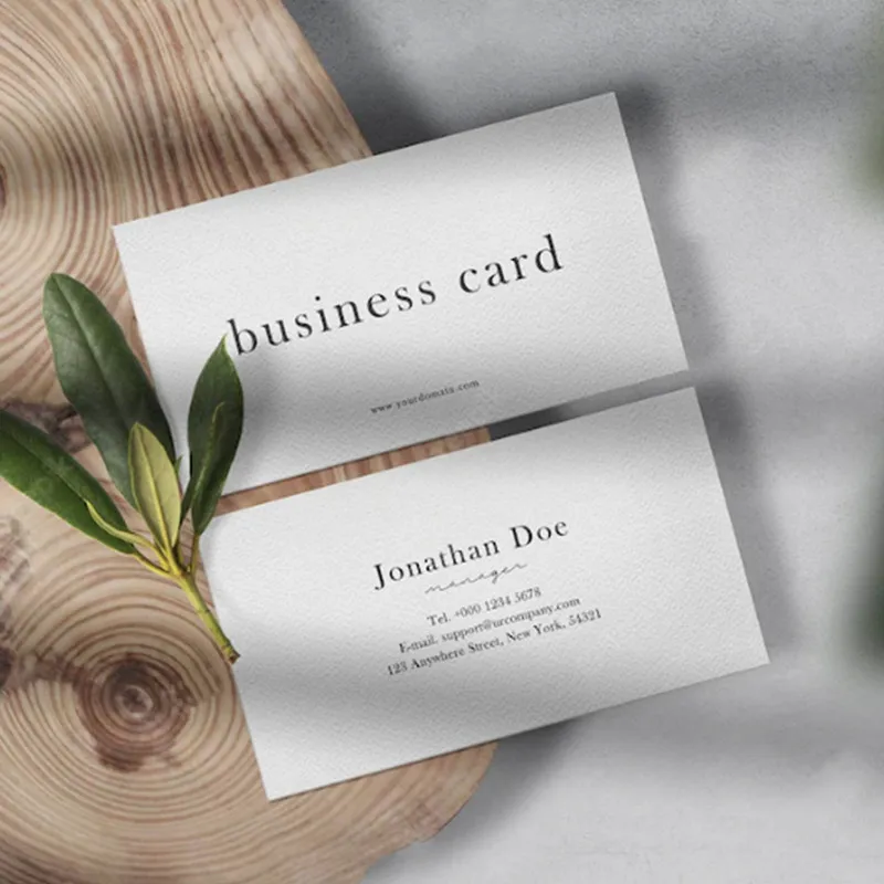 Custom Logo Printed Hot Stamping 1200gsm Carte De Visite Printing Black Business Card