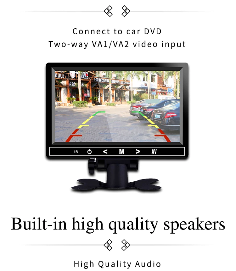7inch 9 Inch MP5  touch screen display car lcd monitor bus rearview mirror desktop display