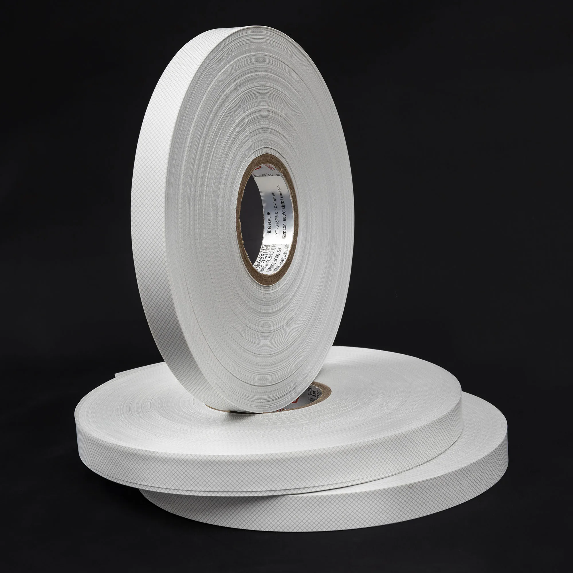 Printing 100%PU sealing tape for outdoor garments with Grey grid