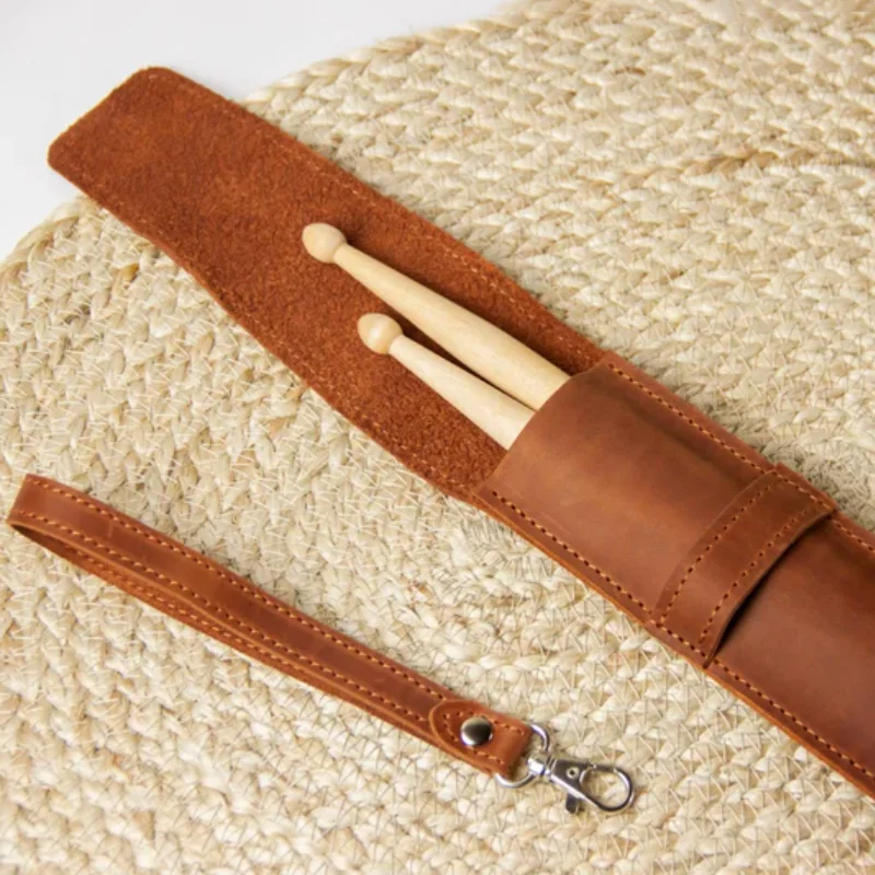 PU Leather Drumstick Bag Case Personalized Promark Stick Drum Holder Gift for