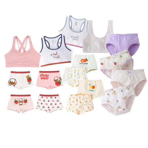 Wholesale High Quality big  Girl Vest Wear Cotton Underwear Children Girl Bra 100%cotton