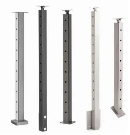 SS304 Deck Cable Railing System Fascia Mount Custom Matt Black Indoor Wire Railing Steel Handrail Level Drilled Cable Railing