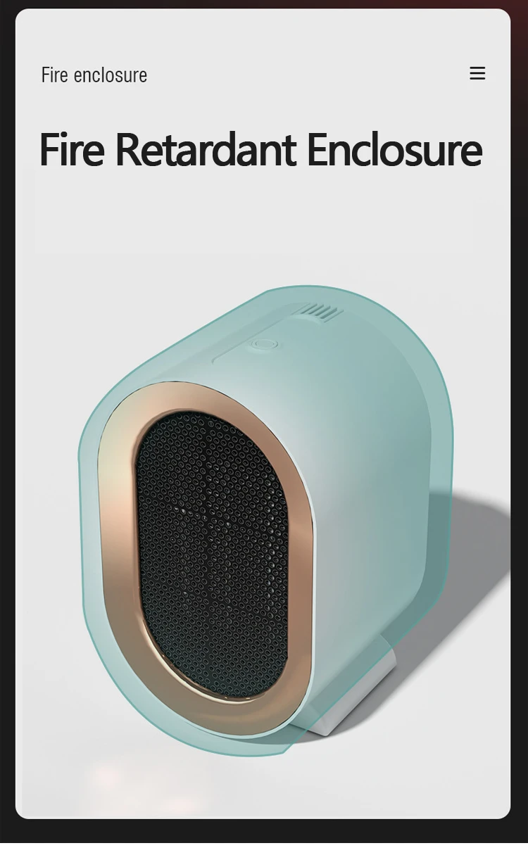 Electric Heater Household 220V Foot Warmer 1200W Portable Fan Heater for Bedroom/Office Space Heater