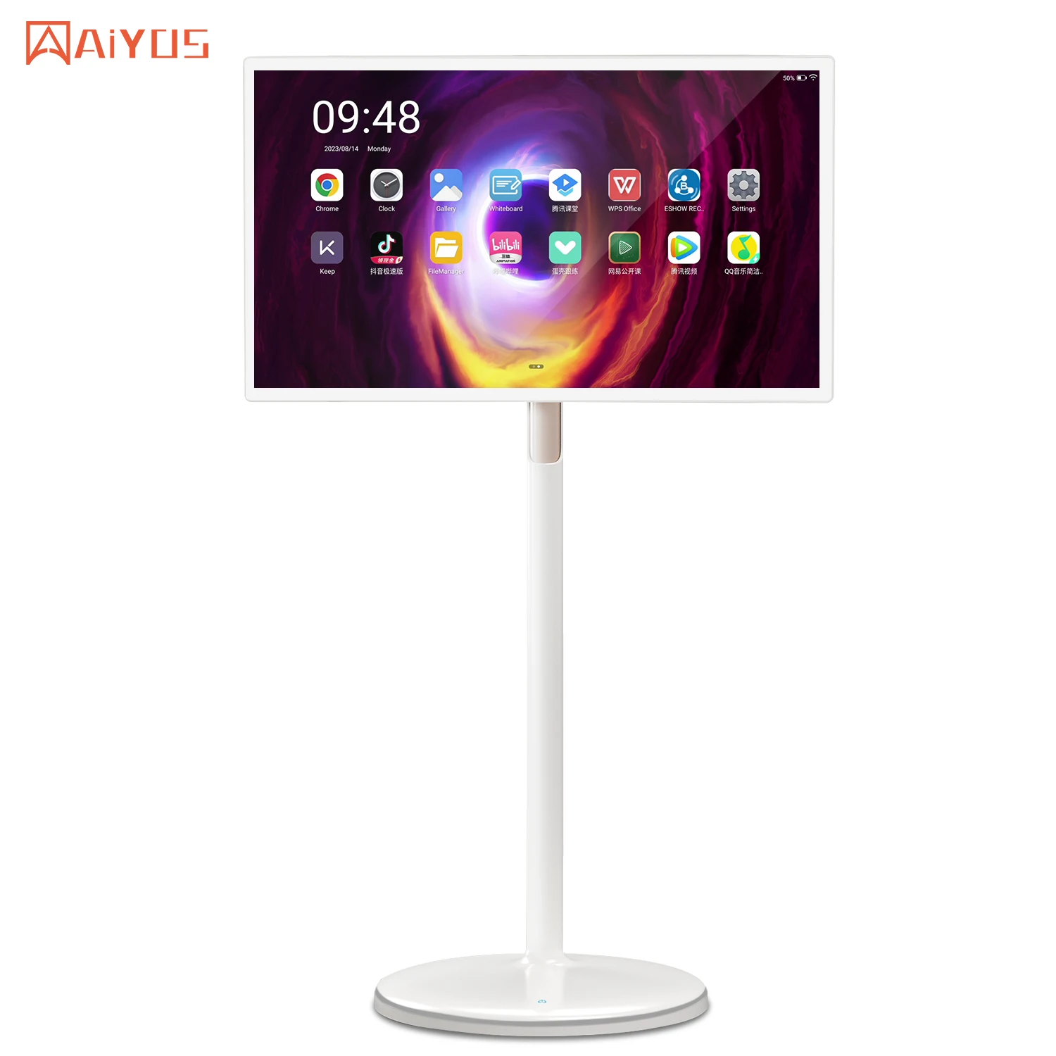 Wholesale 27 inch  32 Inch HD Portable Ten-points Capacitive Touch Screen Smart Mobile TV for Home Business Gaming TV