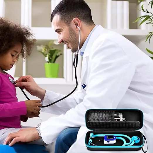 Shockproof 3M Littmann Classic III Monitoring Stethoscopes Storage Boxes Hard Shell EVA Protective Organizer Stethoscope Case