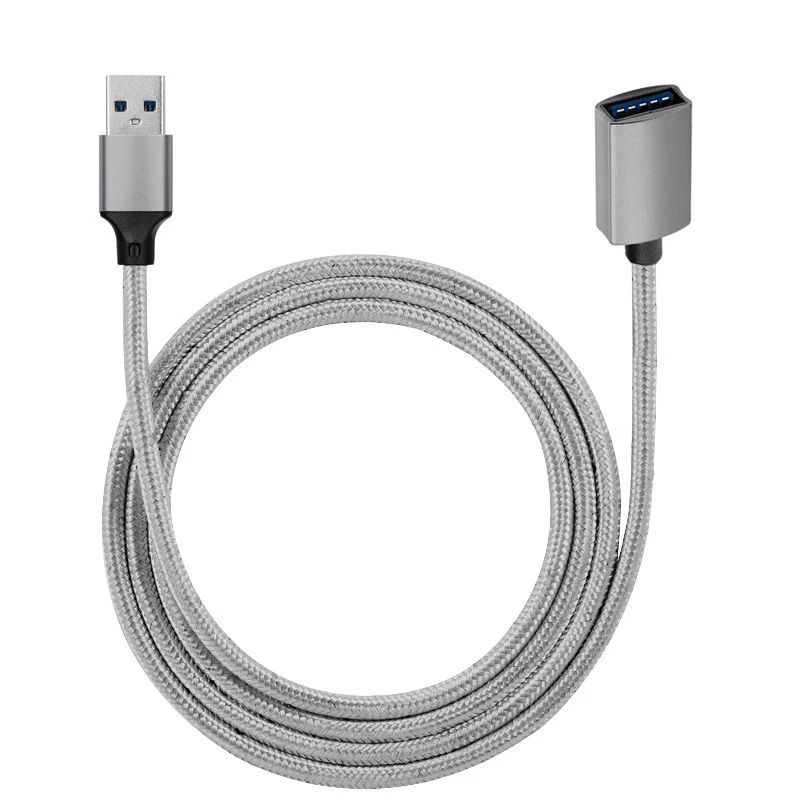 Nylon 5Gbps 60W Usb 3.0 A Female To A Male Extension Cable Usb 3.0 Am To Af Extender Cord