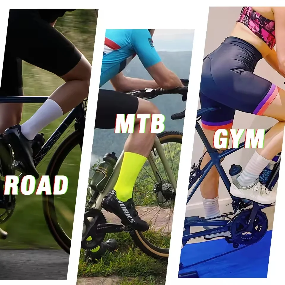 Cycling Socks Athletic Crew Running Bicycle Socks Mens Womens Hiking Workout Climbing Sports Riding Bike Socks