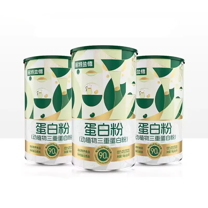 Protein powder for supplementing nutrition, triple protein powder for animals and plants