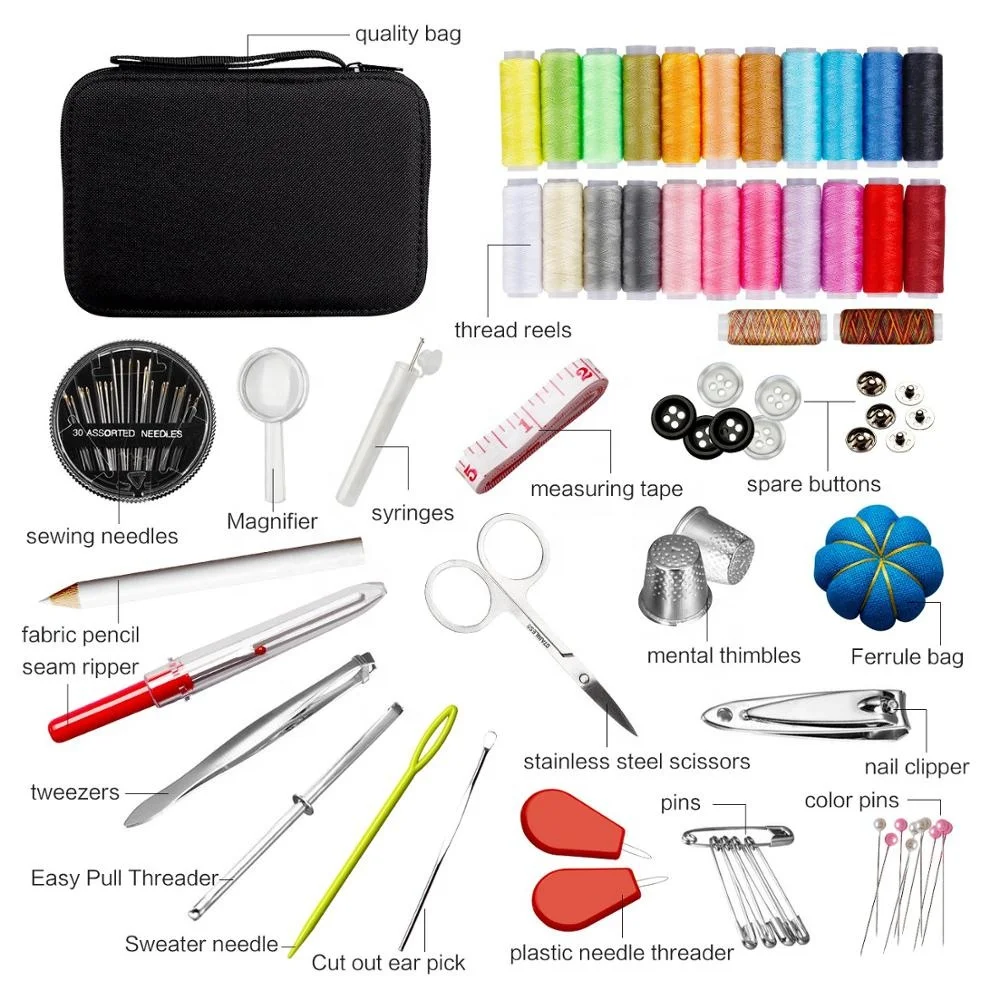 
Custom 98 PCS Portable Mini Travel Sewing Kit and Sewing Accessories For Home Travel Repair 