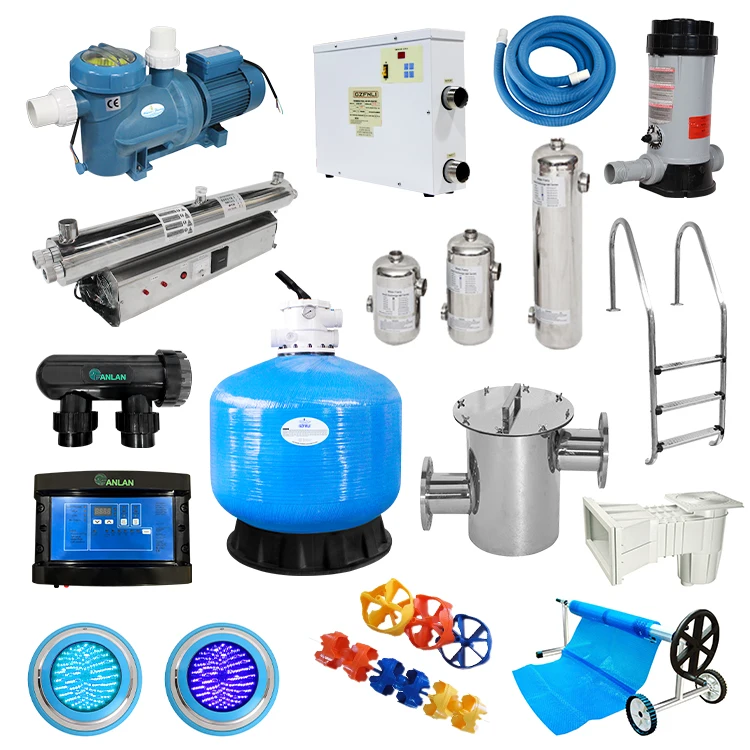 Full Sets Swimming Pool Equipment And Accessories Filtration System And Disinfection System
