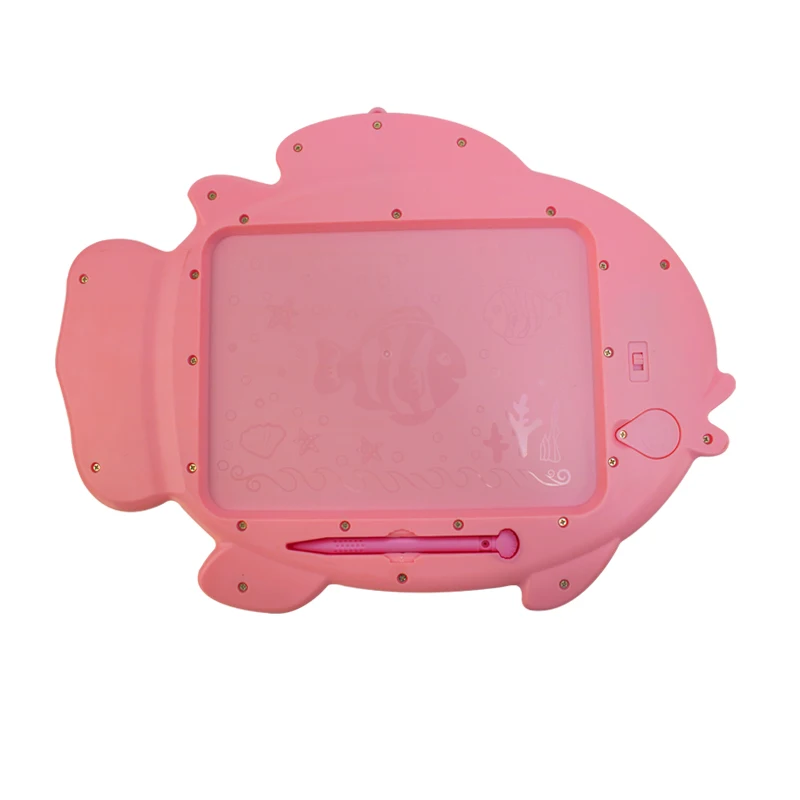 cute clownfish drawing tablet kids electronic Lcd screen writing board lanyard design lcd writing tablet 9 inch