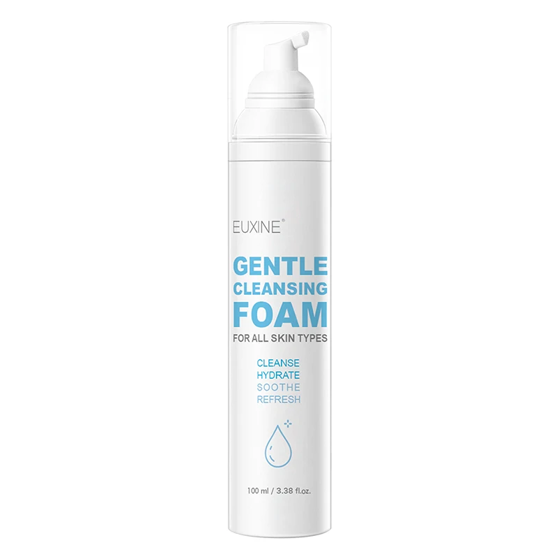 EUXINE Gentle Bubble Wash Beauty Skin Care Moisture Prevent Dry Skin Organic Glycerol Glucoside Foaming Face Cleanser