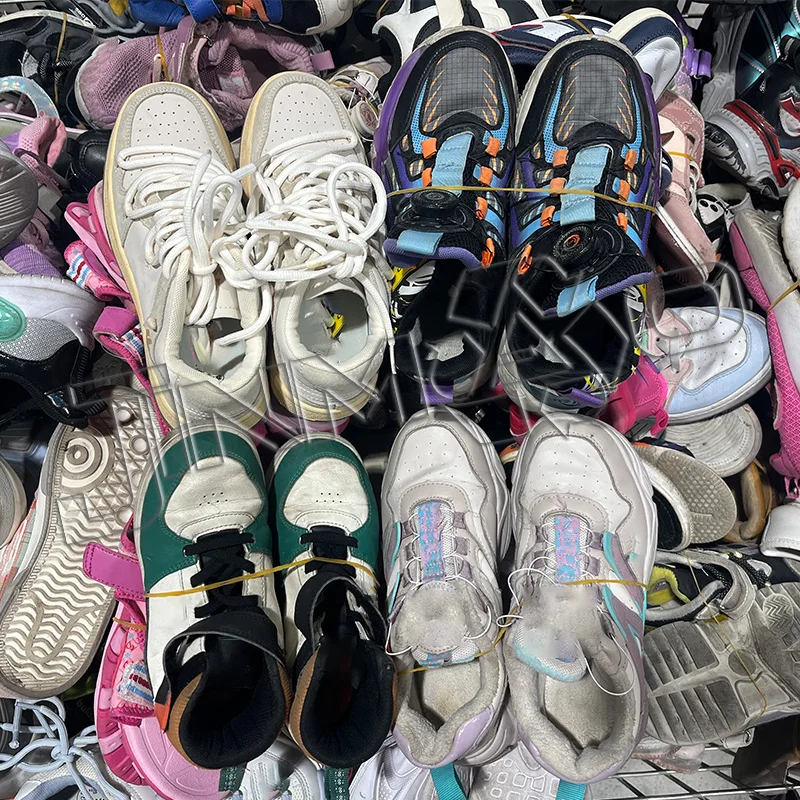 lot stock sports shoe sole eva sneakers print casual sport shoes for kid boys running mixed bale of used shoes