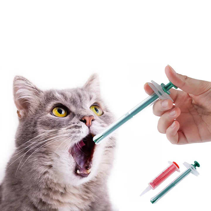 Pet Custom Solid Liquid Control Rod Push-type Feeding Kit Medication Stick Dog Cat Kitten Medicine Injection Syringe Feeder