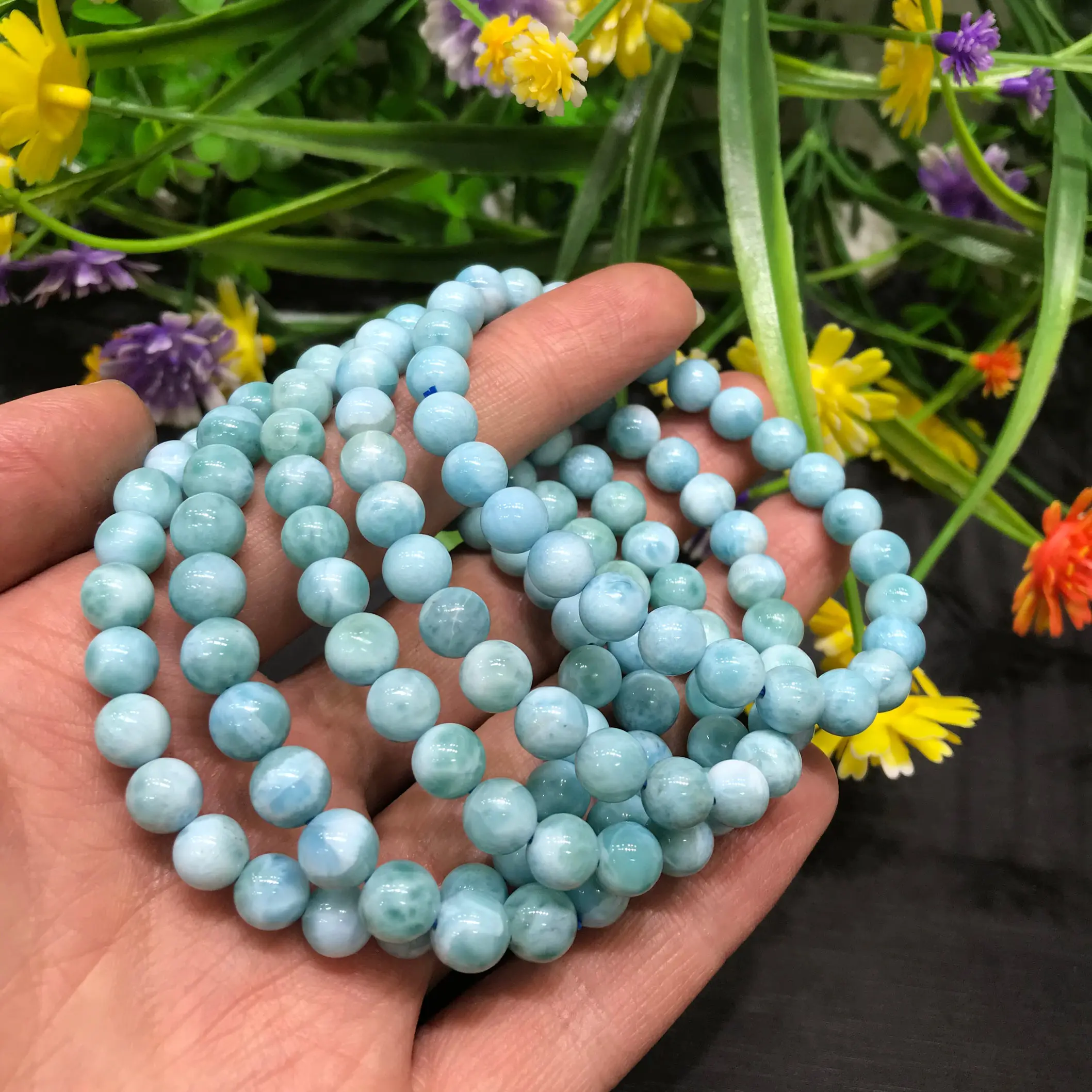 New Natural Larimar Crystal Bracelet For Gifts Decoration