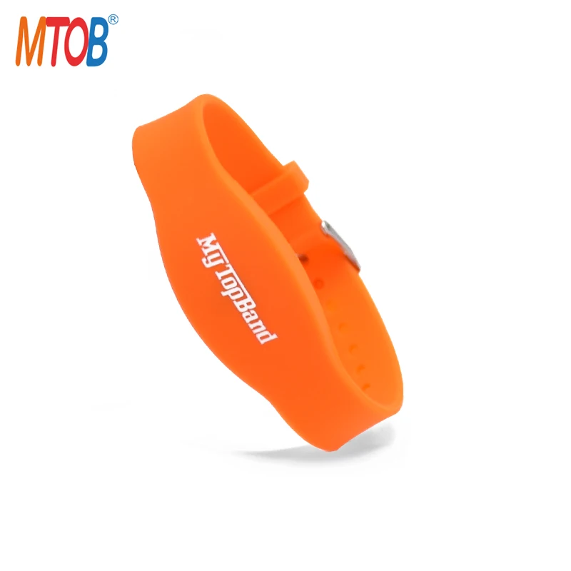 Adjustable Style Programmable MIFARE S70 4K Wristbands Silicone RFID Bracelet