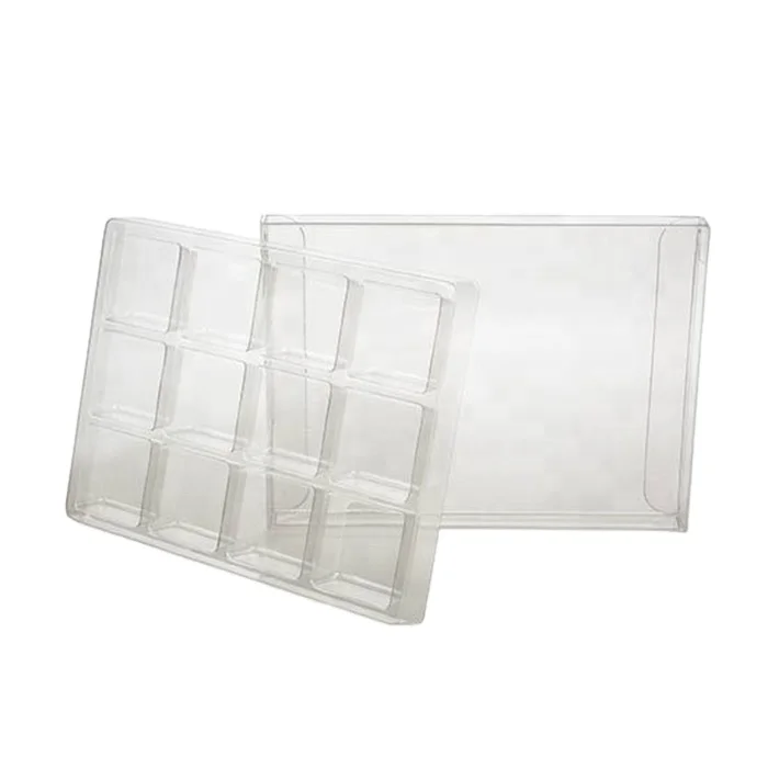 Custom Clear Disposable Transparent Plastic Candy Box With Insert Tray