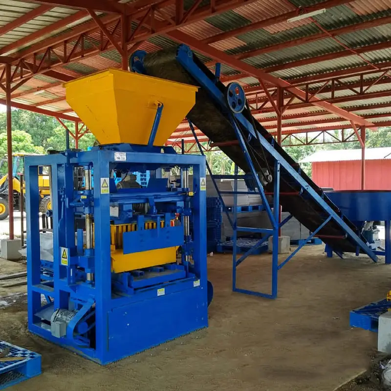 Qt4-16 Brick Making Machinery Brick Machine Making Semi-Automatic Machines For Making Concrete Block