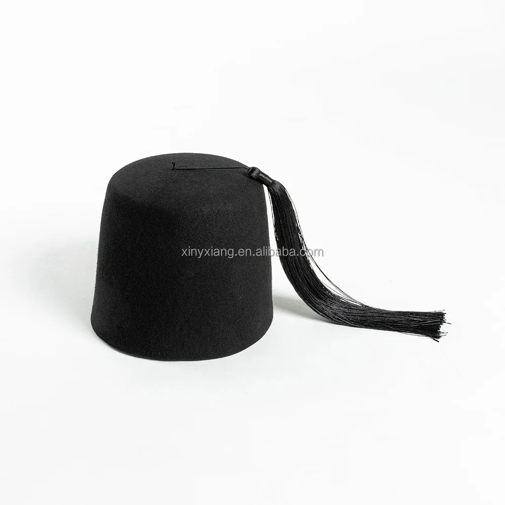 Factory Custom Egyptian Turkish Ottoman Fez Tarboush Hat with Tassel, Ottoman Historical Payitaht Abdulhamid Headpiece