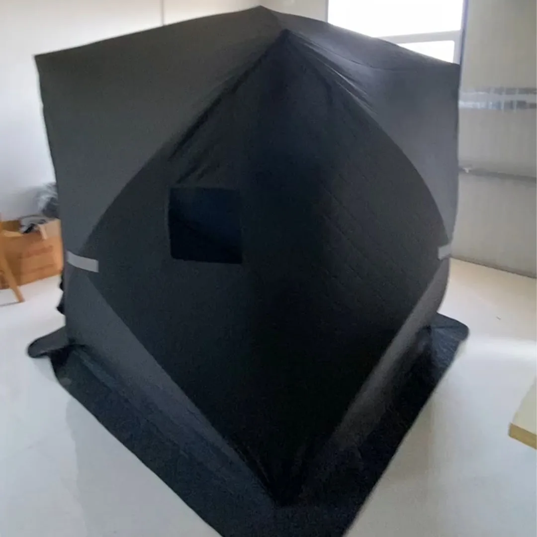 2022 OEM  manufactured custom exclusive outdoor camping pop up stove sauna tent Fishing Ice Shelter