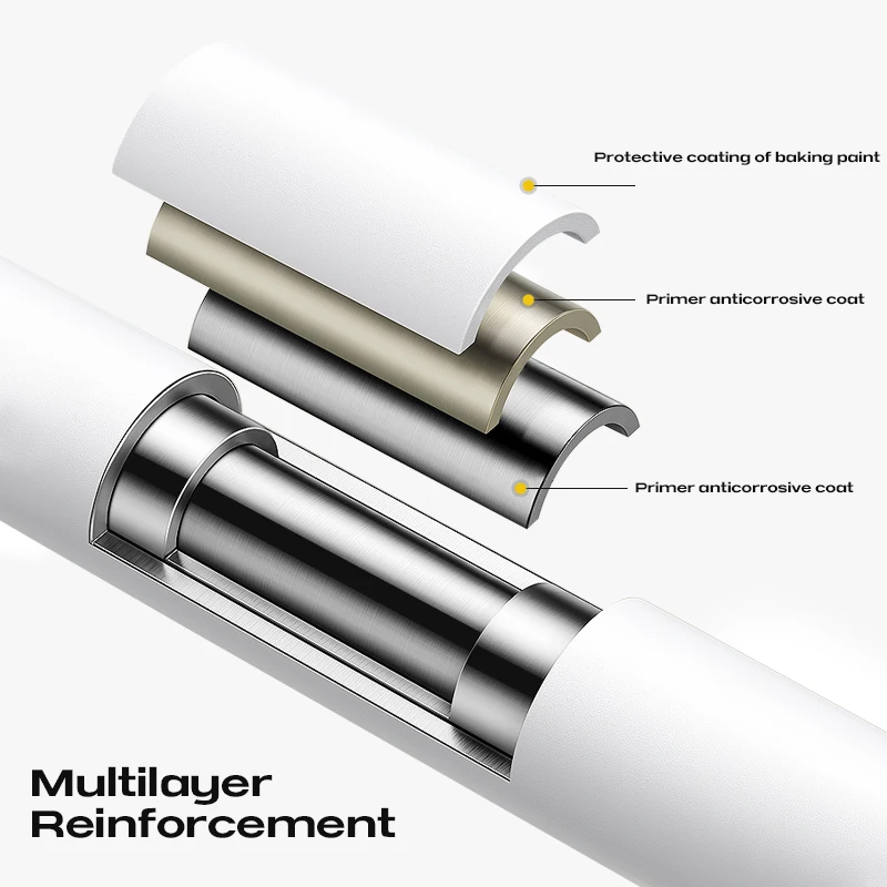 Hot Sale Adjustable Industrial Clothes Rail Drying Hanging Holders for Balcony Shower Curtain Racks for Bathroom