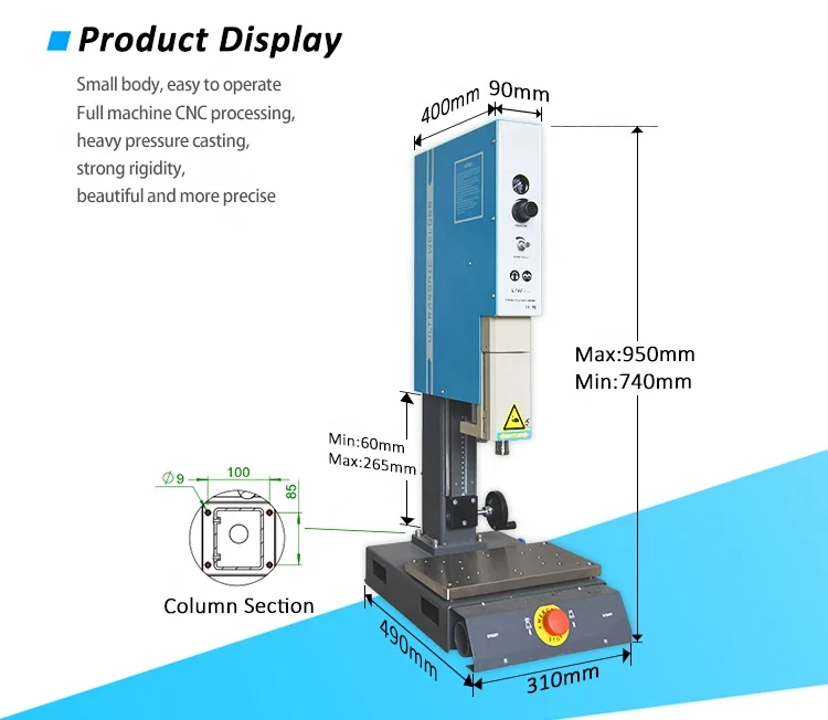 1200W ultrasonic welding components 28kHz 30kHz 35kHz 40kHz high frequency plastic welder