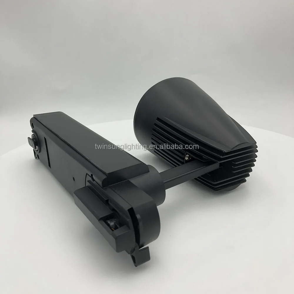 30W 35W 40W Modern Led Track Light Nickel Wall Mount Led Track Light In Housing Fixture Etl For Commercial