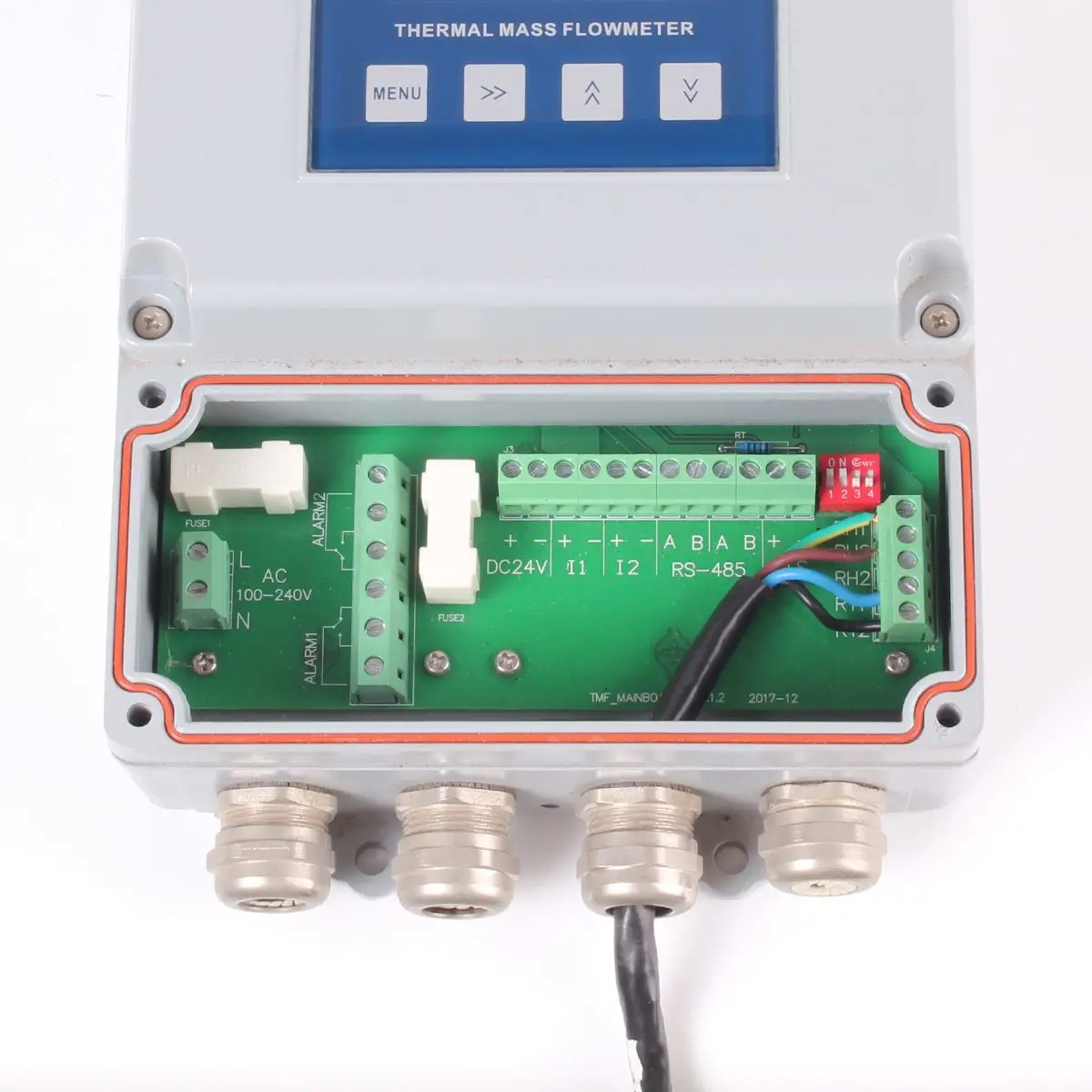 DN20 Pulse output flowmeter gas flow controllers thermal gas mass flow meter oxygen thermal gas mass flow meter
