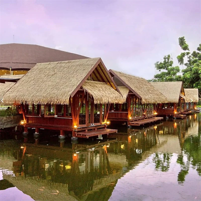 Южная Африка Bali Tiki хижина синтетическая соломенная крыша водонепроницаемые и огнестойкие соломенные панели для хижин тики