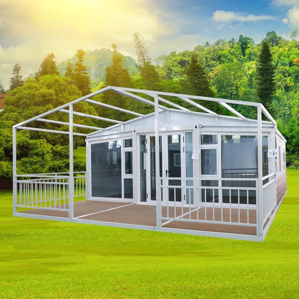 2 Story Foldable Prefabricated Expandable Container House Prefab Solar Prefab Expandable Modular Container House Prefabricated