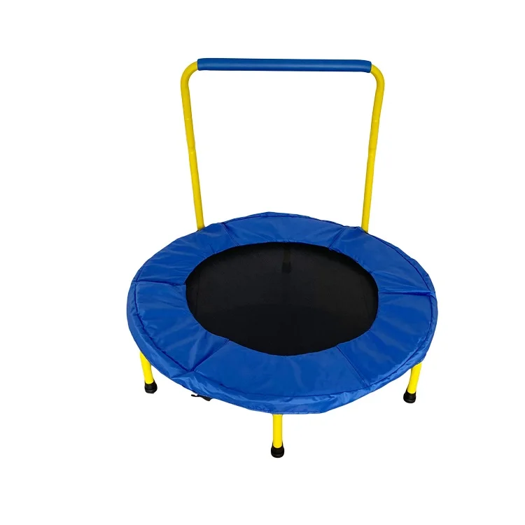 Amazon hot sale kids indoor jumping trampoline rebounder with handle no spring