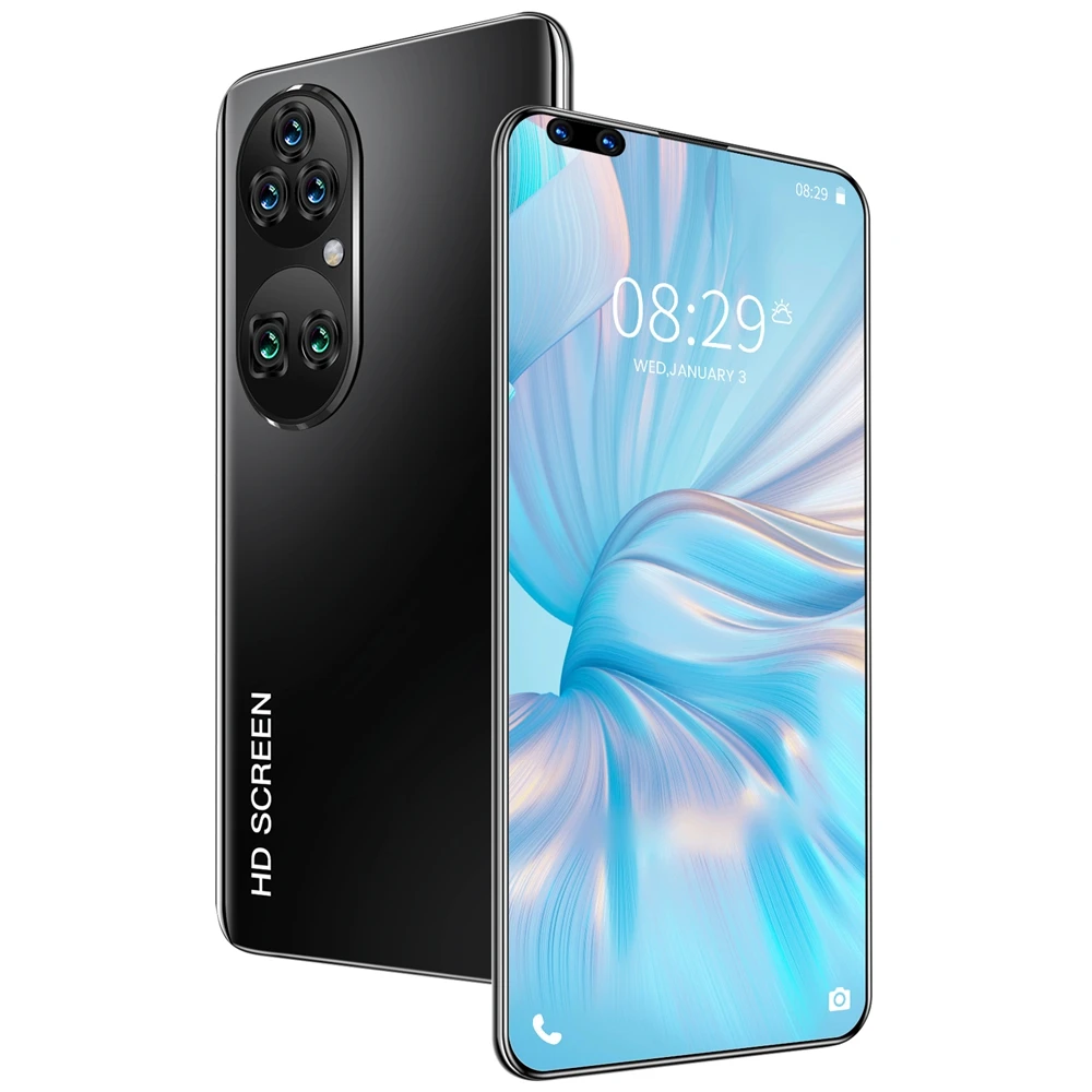 Смартфон хорошего качества, 5g, две sim-карты, 16 ГБ + 512 ГБ, полный экран, распознавание лица, четыре задние камеры