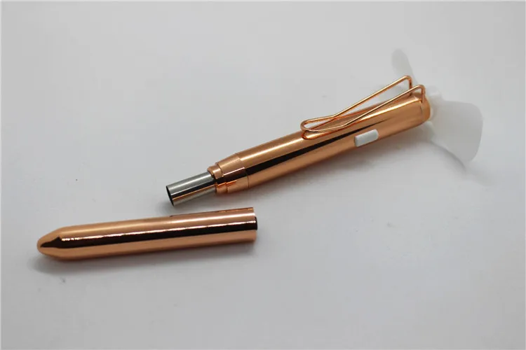 manufacturer school supplies stationery ball point gel pen creative design metal promotional ball pen with hand fan
