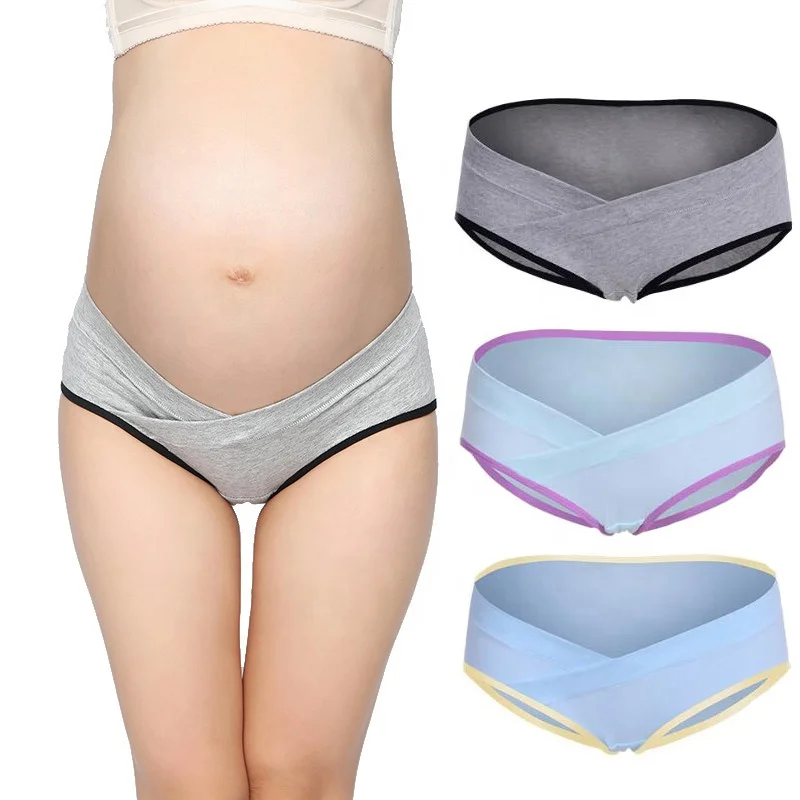 
 3 шт./лот хлопковое нижнее Белье для беременных U-образные трусики с заниженной талией короткие трусики нижнее белье для беременных Трусики  