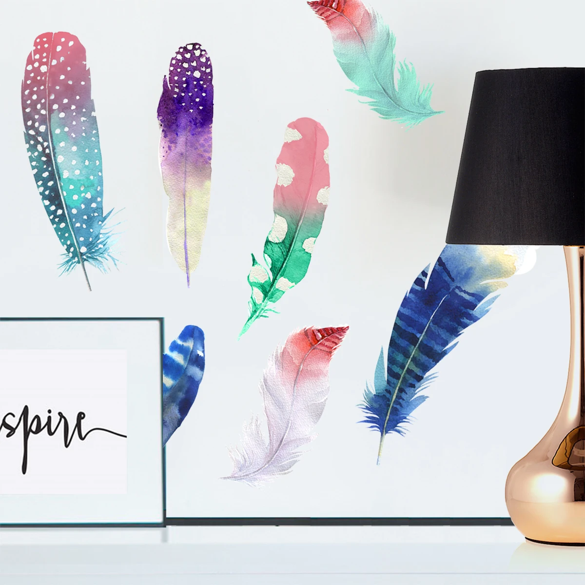 Custom Coloring PVC Wall Stickers Waterproof Removable Repositionavle Easy Peel Off Sheets Decal for Living Room  Home Decor