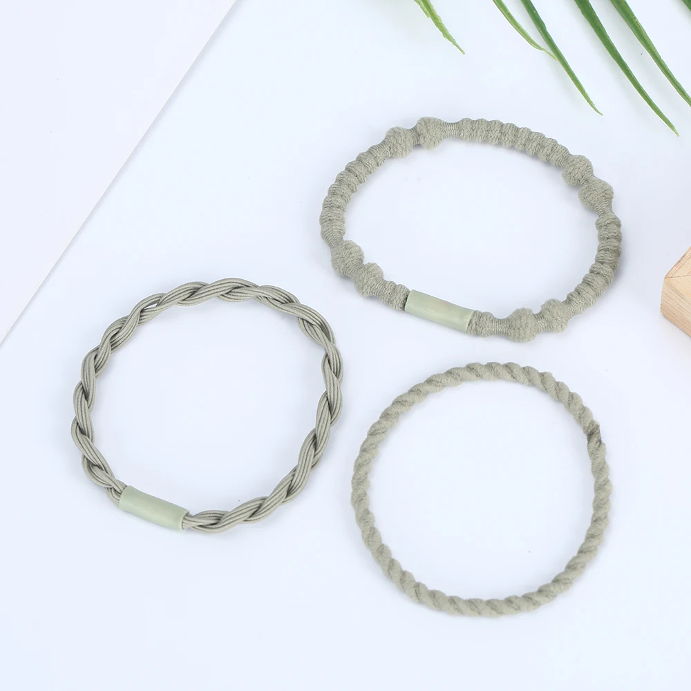 2022  Korean Hair Accessories Hair Rubber Bands Ropes elastic hair band Bracelet Ponytail Holder for Women and Girls