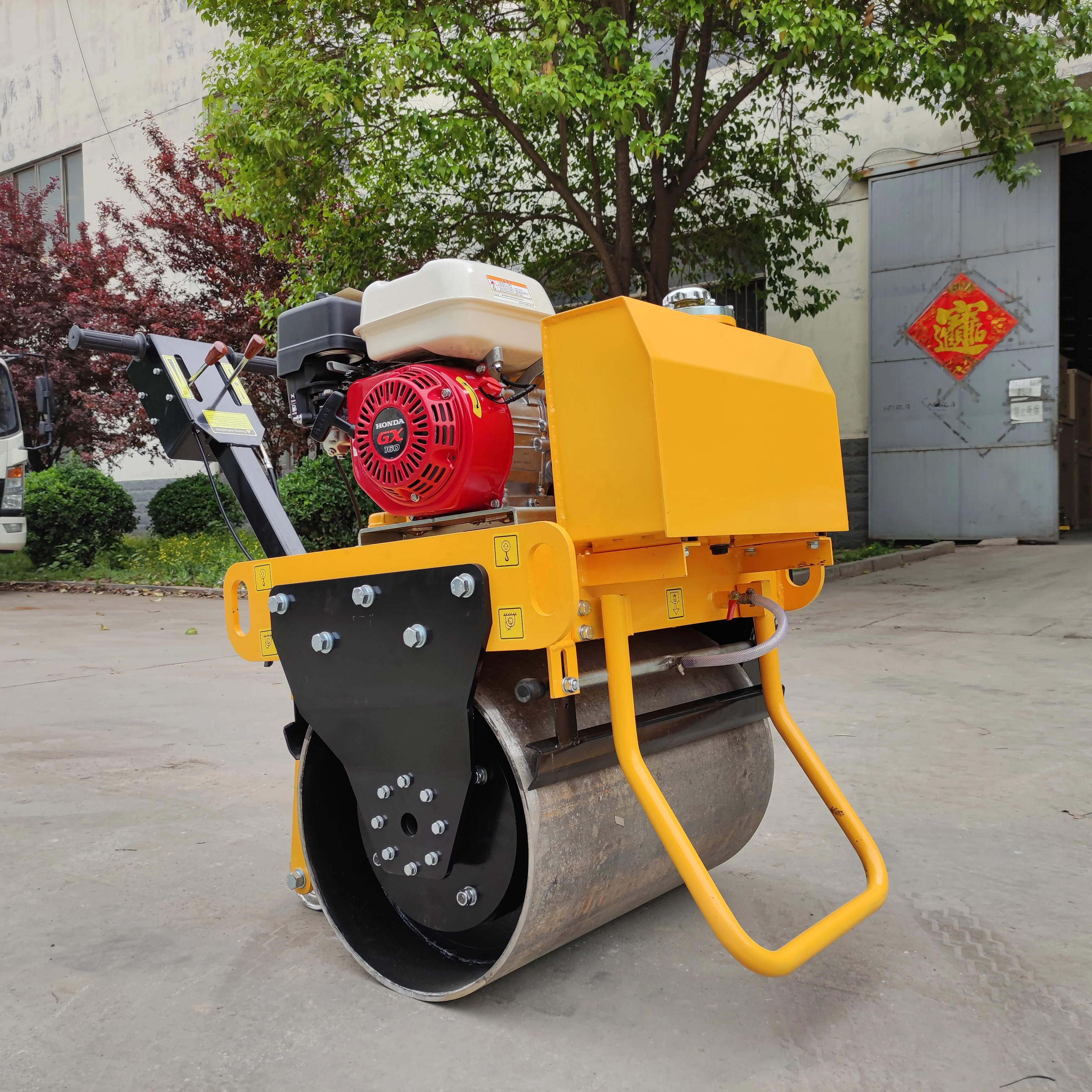 330kg 550kg single drum portable road roller compactor Building Road Construction machine