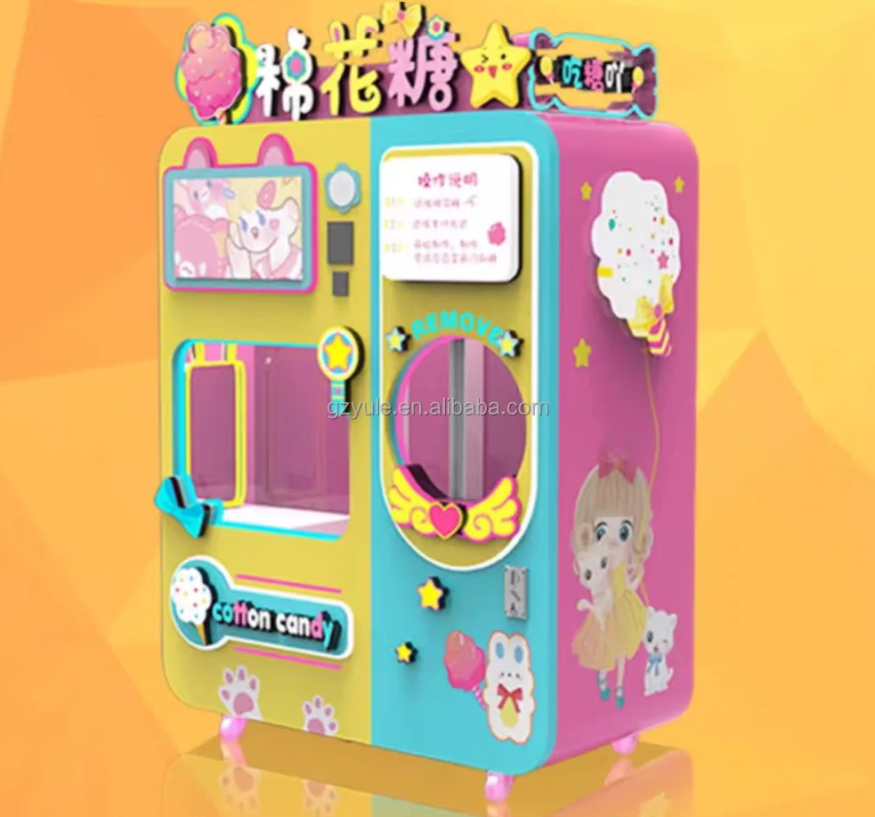 snack machines commercial cotton candy machine with cart fully automated cotton candy machine