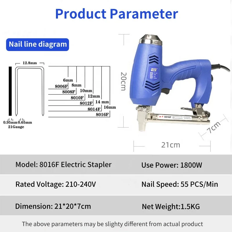 XINYI 8016F AC electric stapler  machine manual staple gun tacker
