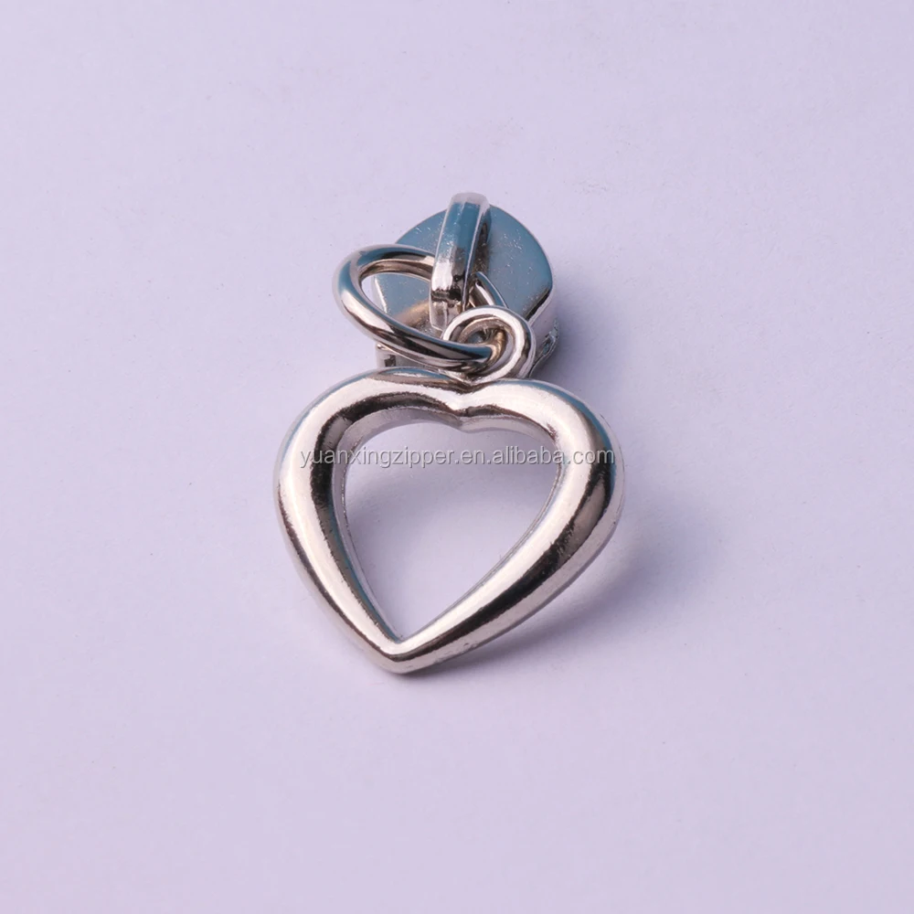 
YUANXING Custom Size #3 #4 #5 #8 # 10 Zinc Alloy Metal Round Pull Ring Zipper Puller For Handbag 
