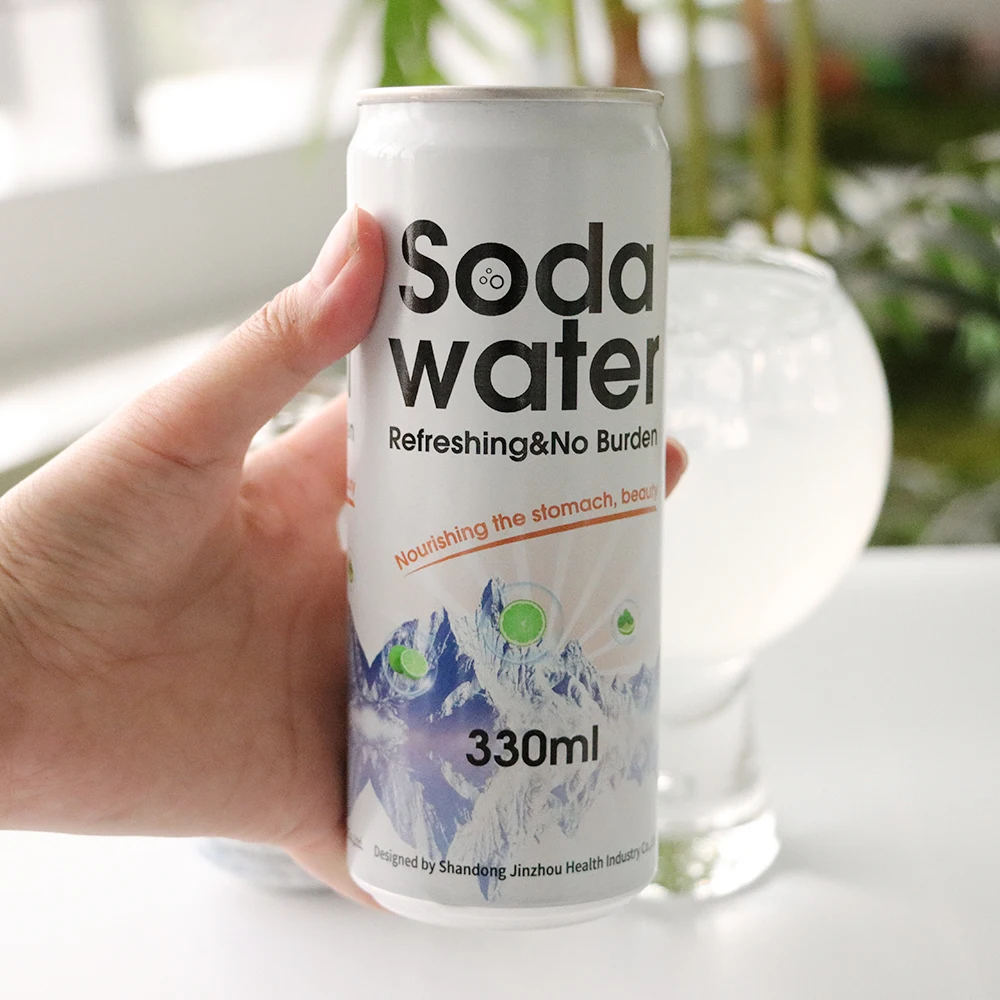 wholesale custom 330ml sleek standard lemon fruit flavored vitality drink exotic soda sparkling water carbonated drinks supply