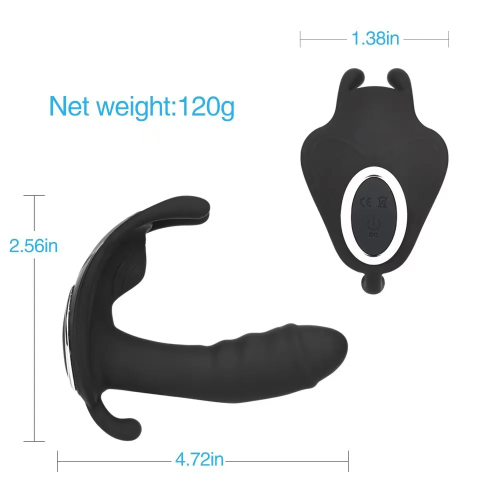 App wireless remote control butterfly vibrating silicone dildo vibrator sex toys for women