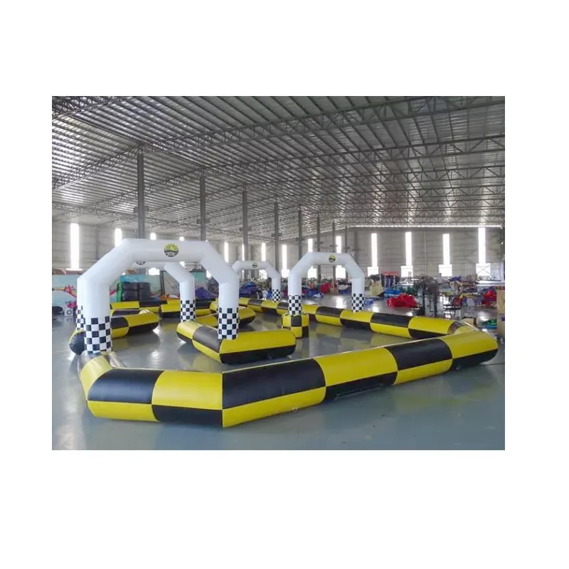 Надувные zorb мяч go karts гонки трек спортивная игра для продажи