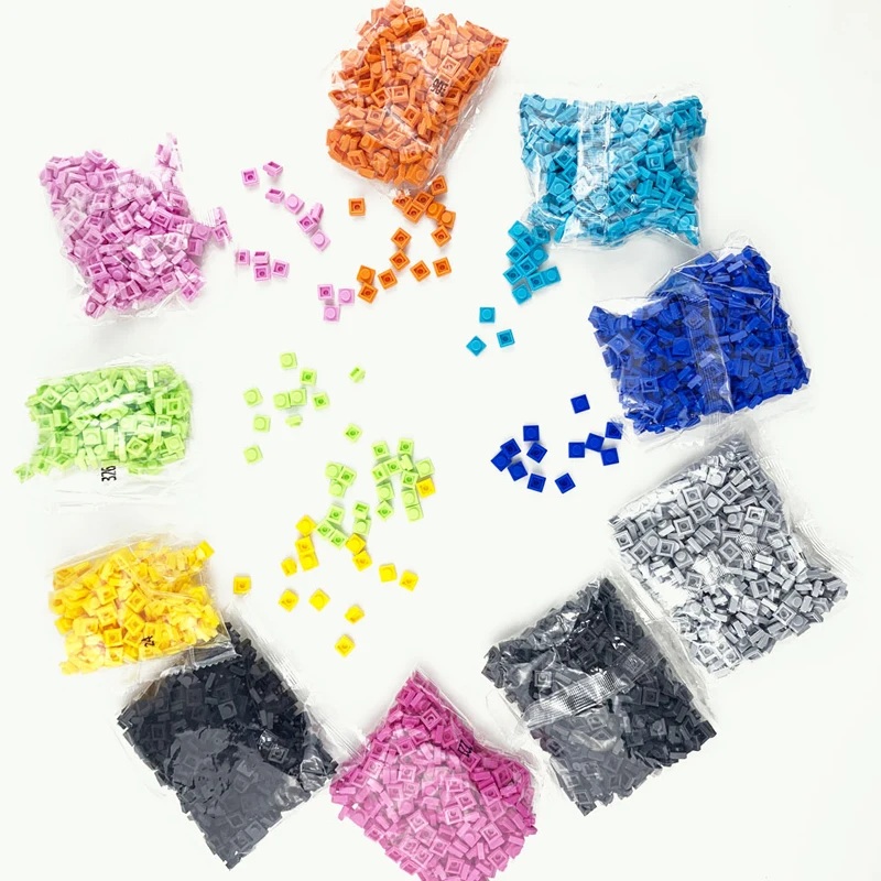 DIY Building Blocks Sets Bricks  1x1 pixel bags ABS Plastic Classic 300pcs Educational Construction Toy No.3024A