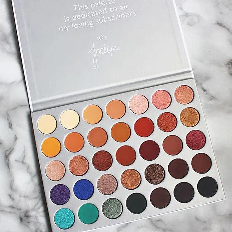 Лидер продаж 2021 Палетка теней для век 35 цветов с индивидуальным ярлыком цветных