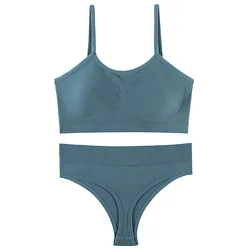 Wholesale wireless ladies sexy panty and bra sets plus size bra and panties set for fat girls