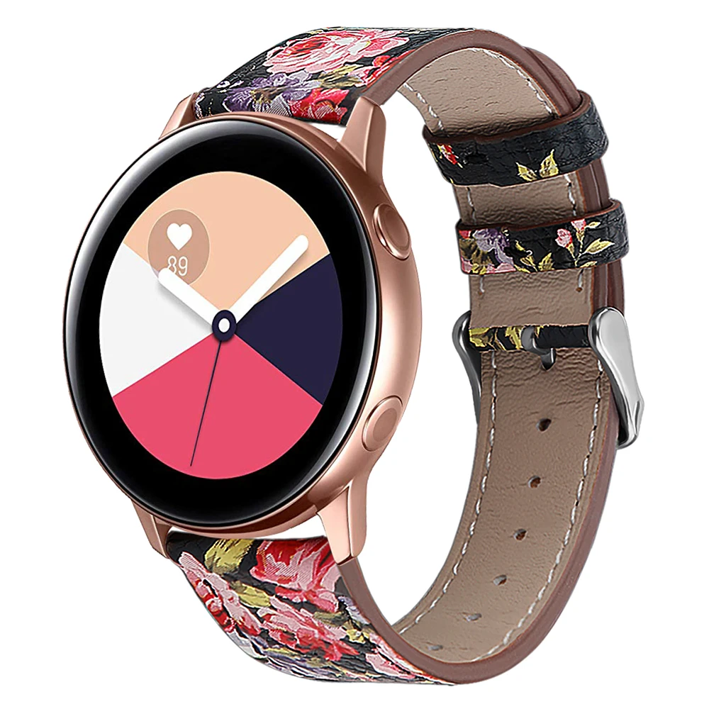 Ремешок из натуральной кожи для Samsung Galaxy Gear S3 Watch Active 46 мм
