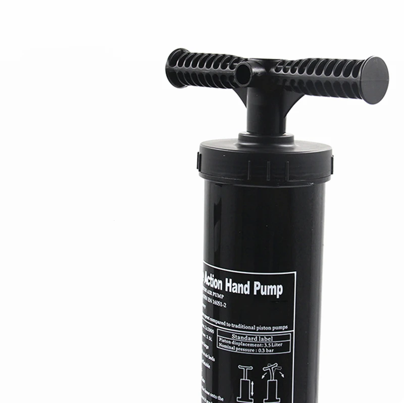 Dual Action Hand Pump - Black Duplex Manual Pump High Pressure Universal Double Action Air Pump