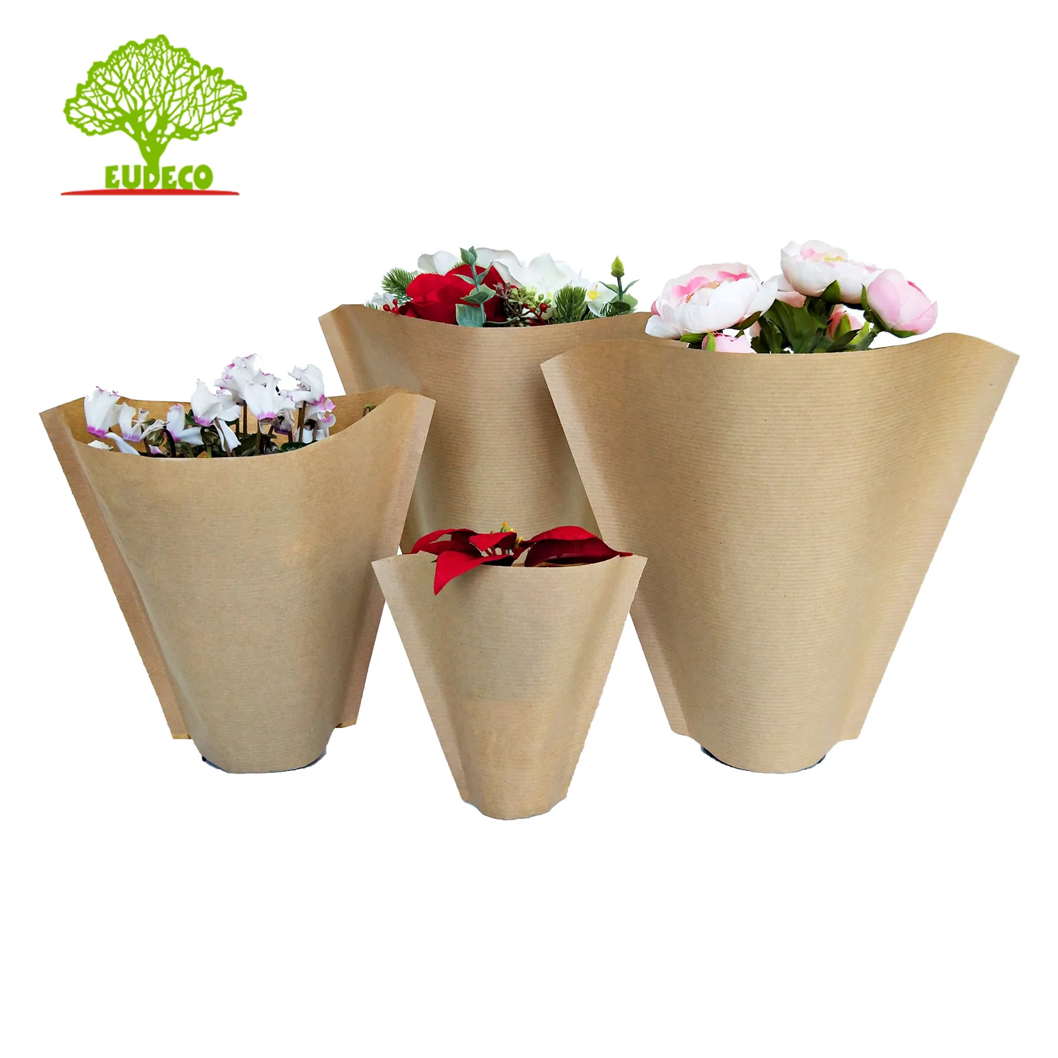 Waterproof Flower Sleeves of Fresh Herb Packaging for Hydroponic Living Basil and Root Ball  Lettuce Vegetable Packing Bag